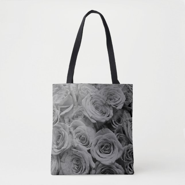 Bolsa Tote Cinzas, fotografia floral da cinza (Frente)