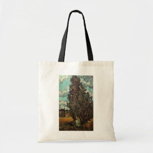 Bolsa Tote Ciprestes e Duas Mulheres de Vincent van Gogh