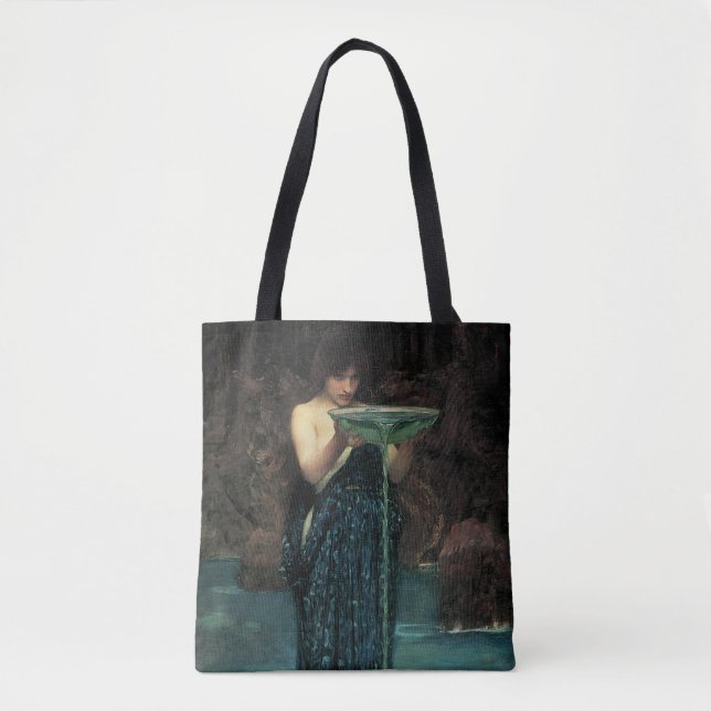 Bolsa Tote Circe Invidiosa por John William Waterhouse (Frente)