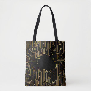 Bolsa Tote Circuit board background wallpaper