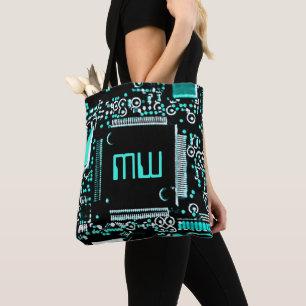 Bolsa Tote Circuito Aqua 2 Monograma saqua aqua traseira