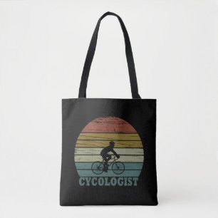 Bolsa Tote Circuito engraçado de ciclismo do Cycologist MTB