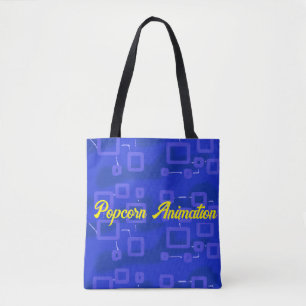 Bolsa Tote Circuito na Geometria Azul-Candy
