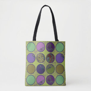 Bolsa Tote Círculo Abstrato Ousado