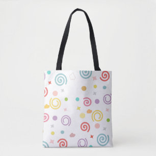 Bolsa Tote Círculo abstrato Twirls