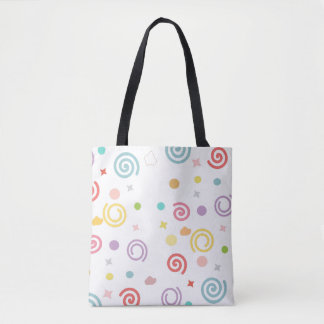 Bolsa Tote Círculo abstrato Twirls