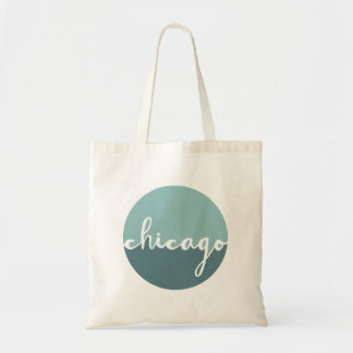 Bolsa Tote Círculo azul de Chicago, Illinois | Ombre