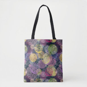 Bolsa Tote Círculo bonito abstrato das bolinhas