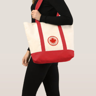 Bolsa Tote Círculo da Folha de Bordo do Canadá
