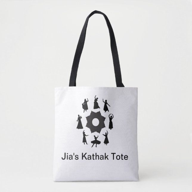 Bolsa Tote Círculo de dança de Kathak (Frente)