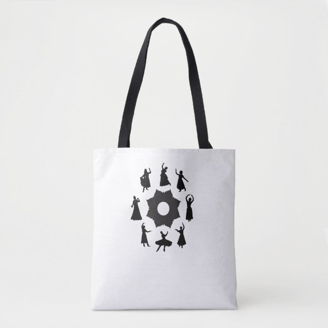 Bolsa Tote Círculo de dança de Kathak (Frente)