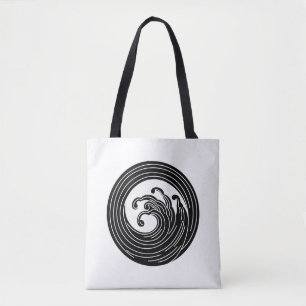 Bolsa Tote Círculo de onda tipo rodovia