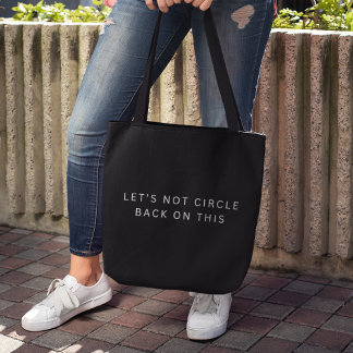 Bolsa Tote Círculo de tendências moderno de volta nesta barra