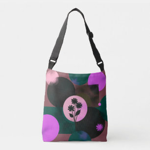 Bolsa Tote Círculo Floral Ousado – Fluxo Abstrato 