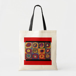 Bolsa Tote Círculos Arte-Kandinsky-Concêntricos & quadrado