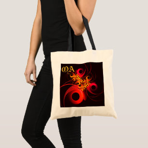 Bolsa Tote Círculos Coloridos Padrão Moderno de Arte Abstrato
