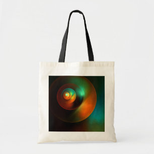 Bolsa Tote Círculos Coloridos Padrão Moderno de Arte Abstrato