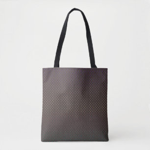 Bolsa Tote Círculos confetti sem costura cacau de chocolate c