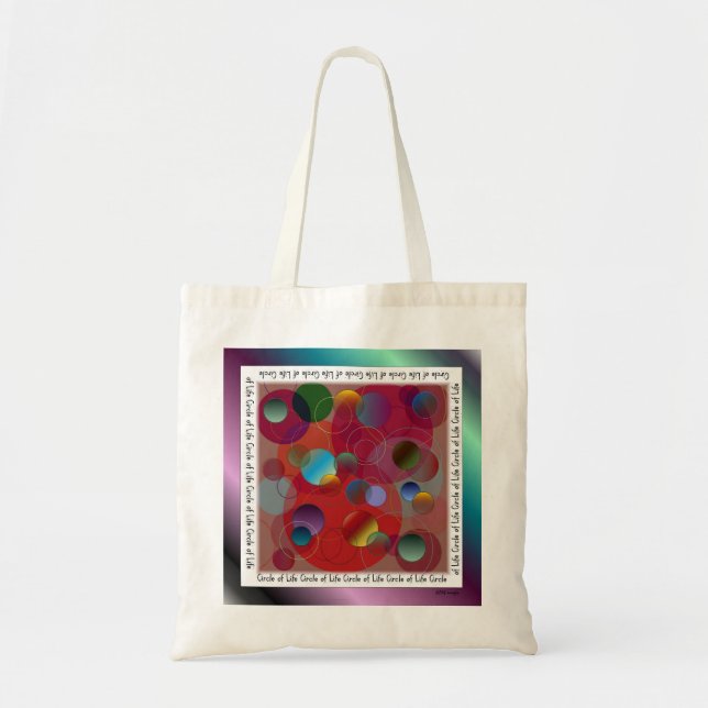 Bolsa Tote Círculos do Saco de Vida (Frente)