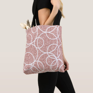 Bolsa Tote Círculos Geométricos Lente Dourada Link Link Abs