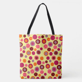 Bolsa Tote Círculos Listrados & Pontos