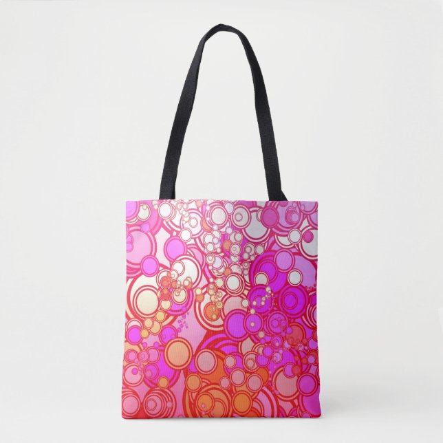 Bolsa Tote Círculos retros (Frente)