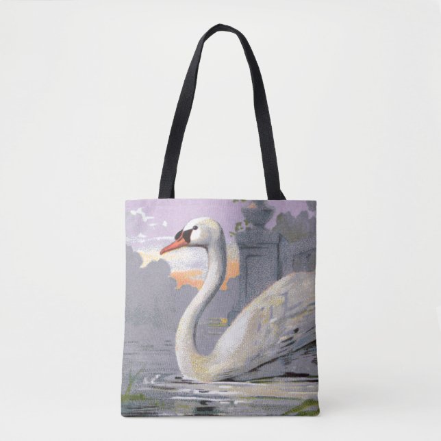 Bolsa Tote Cisne do Lago Lugano (Frente)