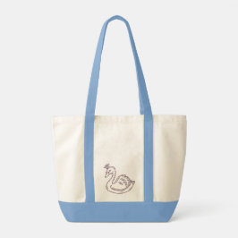 Bolsa Tote Cisne na coroa