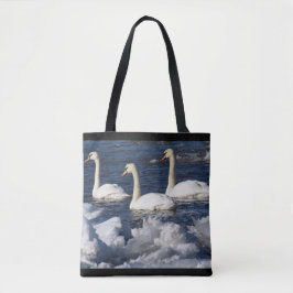 Bolsa Tote Cisnes no rio Icey