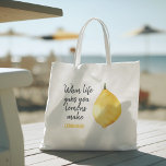 Bolsa Tote Citação Amarela Moderna e Engraçada<br><div class="desc">Citação Amarela Moderna e Engraçada</div>