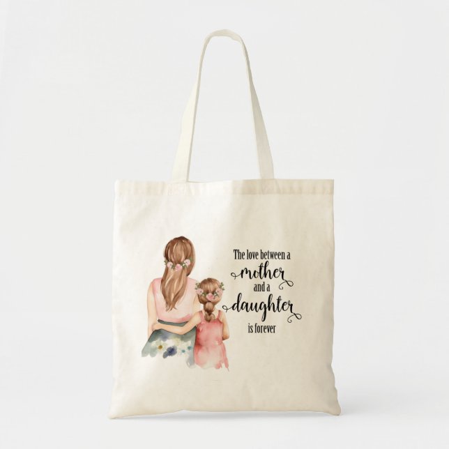 Bolsa Tote Citação da Mãe e Filha (Frente)