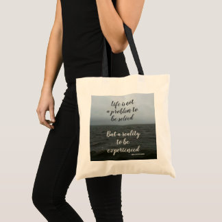 Bolsa Tote Citação da Vida de Kierkegaard