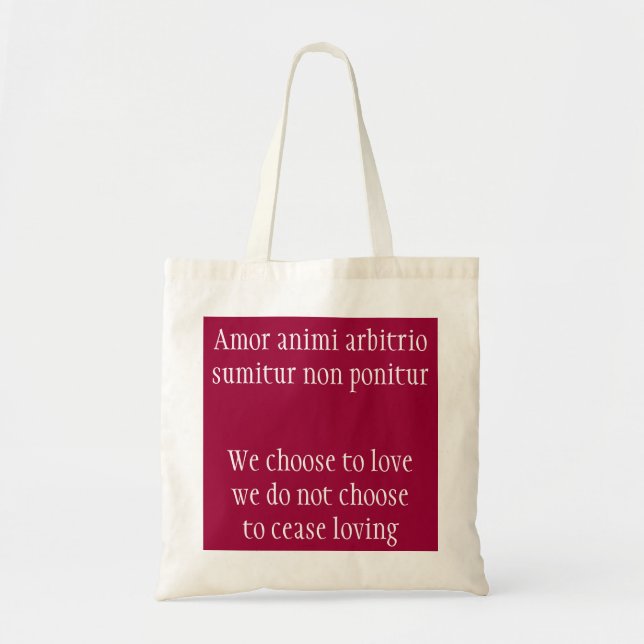 Bolsa Tote Citação de amor (Frente)