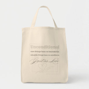 Bolsa Tote Citação de Amor Incondicional