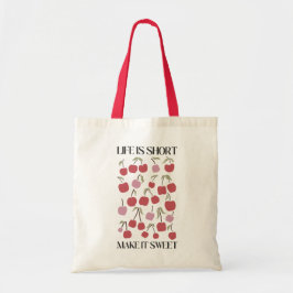 Bolsa Tote Citação de Flor Silvestre Boho A Vida É Curta Torn