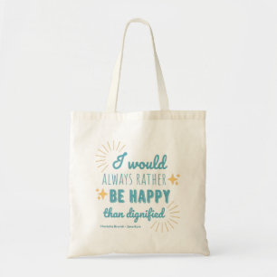 Bolsa Tote Citação de Jane Eyre I - Edição Azul