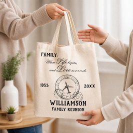 Bolsa Tote Citação de Lembrança de Reunião de Família