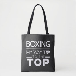 Bolsa Tote Citação de Motivação de Boxe Tipografia Minimalist
