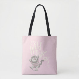 Bolsa Tote Citação de Onde os Coringas Gritam - Rosa