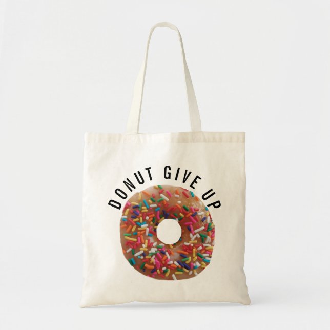 Bolsa Tote Citação de Rosquinha engraçada (Frente)