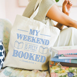 Bolsa Tote Citação Divertida Para Amantes de Livros Personali