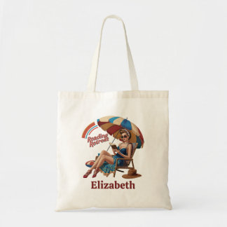 Bolsa Tote Citação do Livro de Retirada de Leitura de Verão