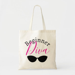 Bolsa Tote Citação engraçada e atrevida de Diva iniciante