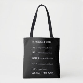 Bolsa Tote Citação engraçada personalizada para amante de caf
