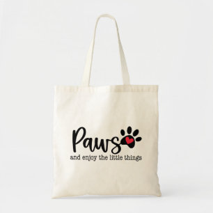 Bolsa Tote Citação Inspiradora de Amor Canino