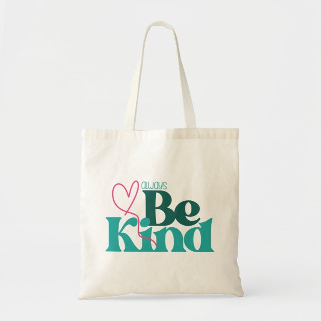 Bolsa Tote Citação Inspiradora de Bondade (Frente)