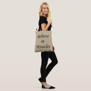 Bolsa Tote citação inspiradora positiva sobre a vida