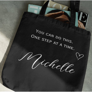 Bolsa Tote Citação Minimalista Você Pode Fazer Isso Persona
