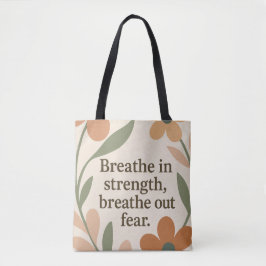 Bolsa Tote Citação motivadora do chá de fraldas Breathe In AI