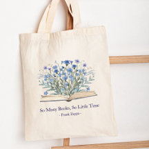 Citação Personalizada Flores Silvestres Azuis Cres